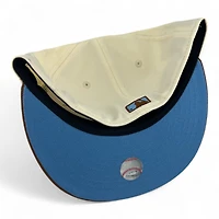 Los Angeles Dodgers Chrome and Brown 60th Anniversary Patch Icy Blue UV New Era 59FIFTY Fitted Hat