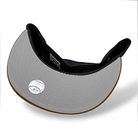 Los Angeles Dodgers Navy and Toasted Peanut 40th Anniversary Patch Gray UV New Era 59FIFTY Fitted Hat