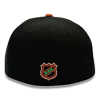 Seattle Kraken Black and Burnt Orange Winter Classic Patch Gray UV New Era 59FIFTY Fitted Hat