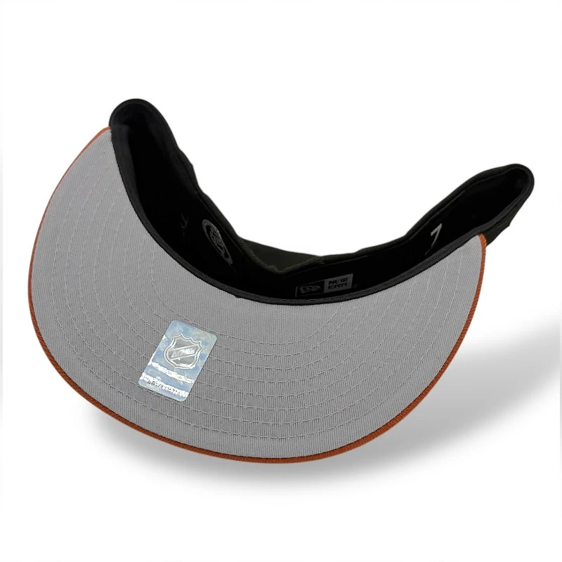 Seattle Kraken Black and Burnt Orange Winter Classic Patch Gray UV New Era 59FIFTY Fitted Hat