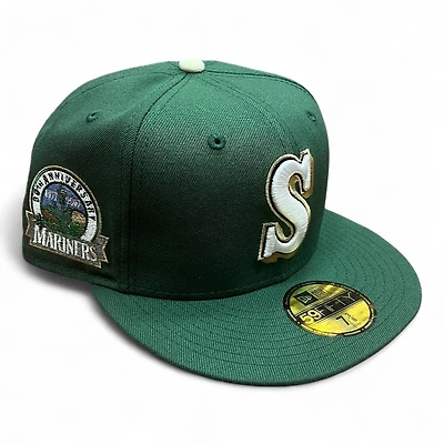 Seattle Mariners Cilantro Green 30th Anniversary Patch Gray UV New Era 59FIFTY Fitted Hat