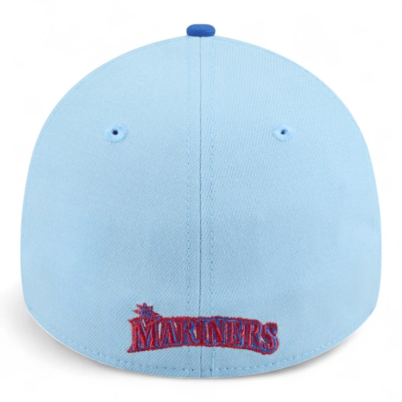 Seattle Mariners Light Blue and 2025 Fourth of July New Era 39THIRTY Flex Hat