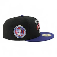 Los Angeles Dodgers Black and Royal Ohtani Anime 50/50 Gray UV New Era 59FIFTY Fitted Hat