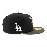 Los Angeles Dodgers Black and Brown Ohtani Anime LA Patch Gray UV New Era 59FIFTY Fitted Hat