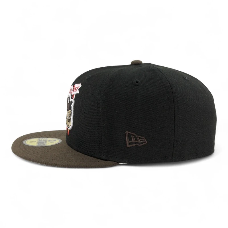 Los Angeles Dodgers Black and Brown Ohtani Anime LA Patch Gray UV New Era 59FIFTY Fitted Hat