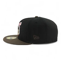 Los Angeles Dodgers Black and Brown Ohtani Anime LA Patch Gray UV New Era 59FIFTY Fitted Hat