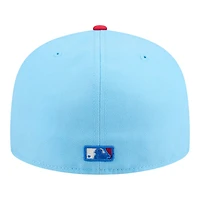 San Diego Padres Light Blue and Red 2025 Fourth of July USA New Era 59FIFTY Fitted Hat