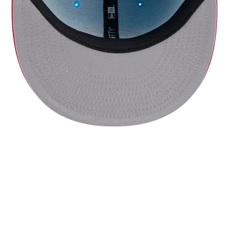 San Diego Padres Light Blue and Red 2025 Fourth of July USA New Era 59FIFTY Fitted Hat