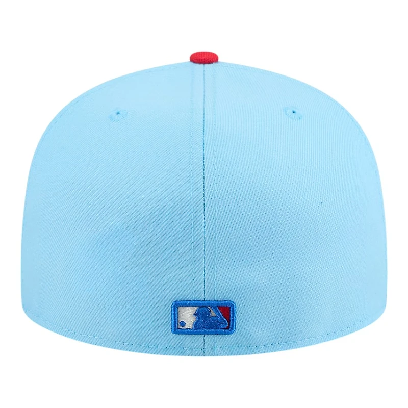 Boston Red Sox Light Blue and 2025 Fourth of July USA New Era 59FIFTY Fitted Hat
