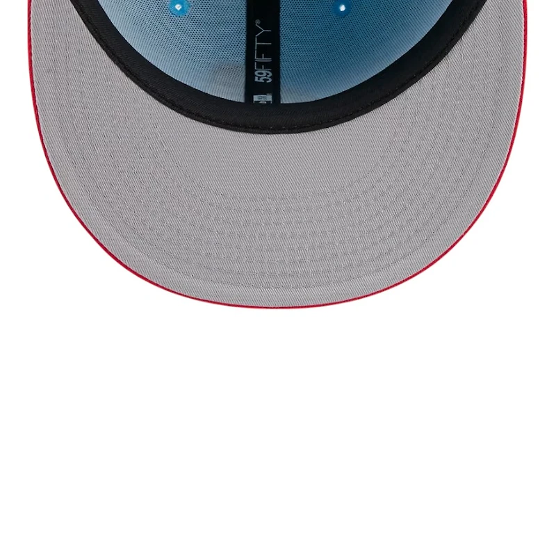 Boston Red Sox Light Blue and 2025 Fourth of July USA New Era 59FIFTY Fitted Hat