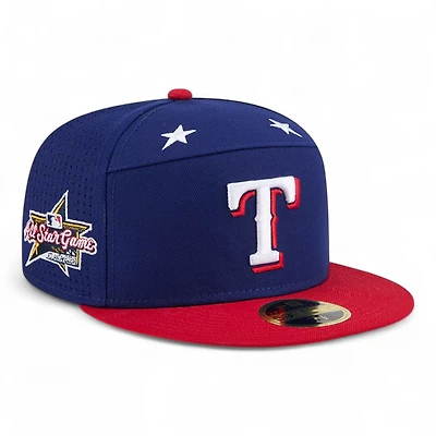 Texas Rangers Royal Blue and Red 2025 MLB All-Star Game New Era 59FIFTY Fitted Hat