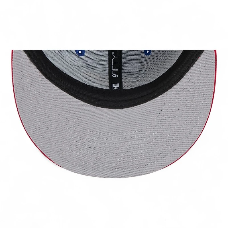 Kansas Jayhawks Royal Blue and Red New Era 9FIFTY Snapback