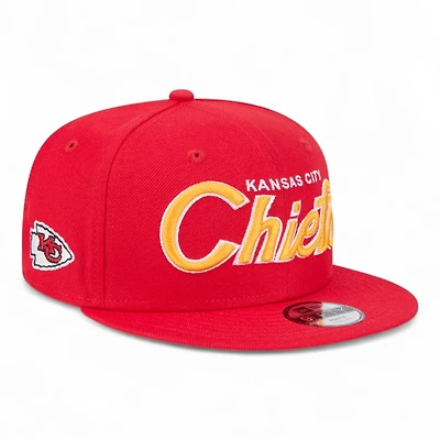 Kansas City Chiefs Red Script New Era 9FIFTY Snapback