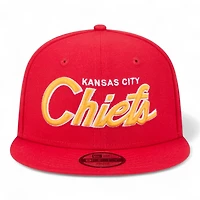 Kansas City Chiefs Red Script New Era 9FIFTY Snapback