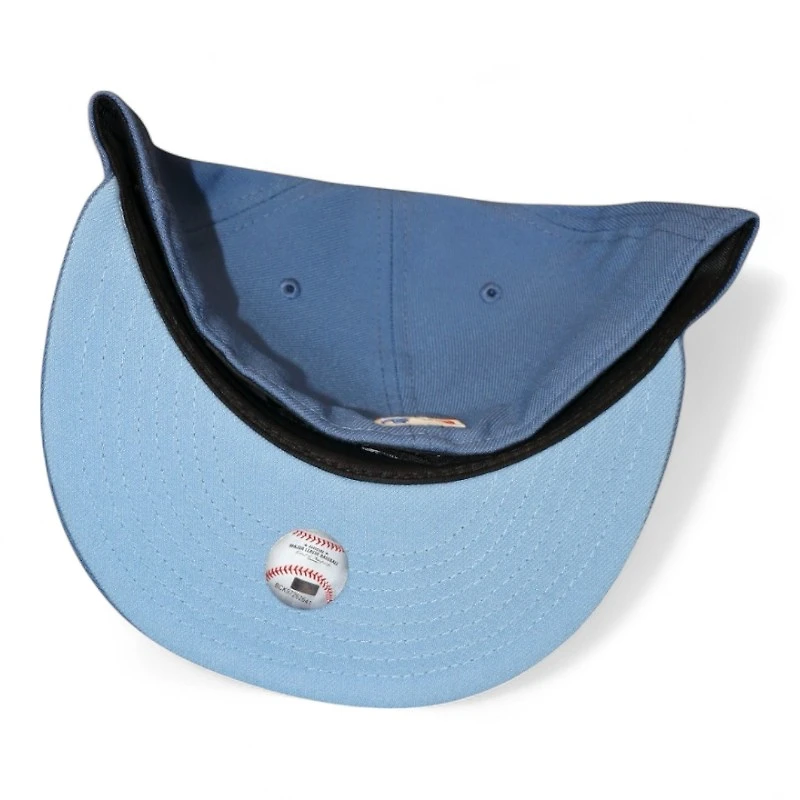 Los Angeles Dodgers Sky Blue Script Olympic Glow the Dark Pack New Era 59FIFTY Fitted Hat