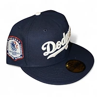 Los Angeles Dodgers Navy Script Olympic Glow the Dark Pack New Era 59FIFTY Fitted Hat