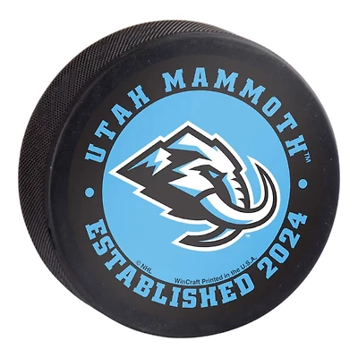 Utah Mammoth WinCraft Hockey Puck
