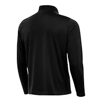 Utah Mammoth Black Antigua Tribute Quarter-Zip Pullover Jacket