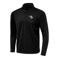 Utah Mammoth Black Antigua Tribute Quarter-Zip Pullover Jacket