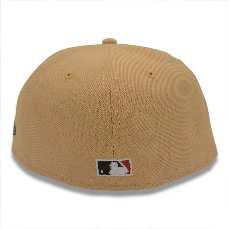 Chicago Cubs Pecan Walnut Be Alert Patch and Gray UV New Era 59FIFTY Fitted Hat