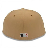 Chicago Cubs Pecan Walnut Be Alert Patch and Gray UV New Era 59FIFTY Fitted Hat