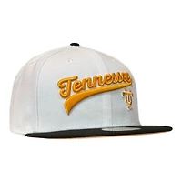 Tennessee Volunteers NCAA Optic White and Black Double Script New Era 59FIFTY Fitted Hat