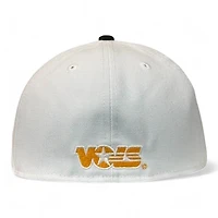 Tennessee Volunteers NCAA Optic White and Black Double Script New Era 59FIFTY Fitted Hat