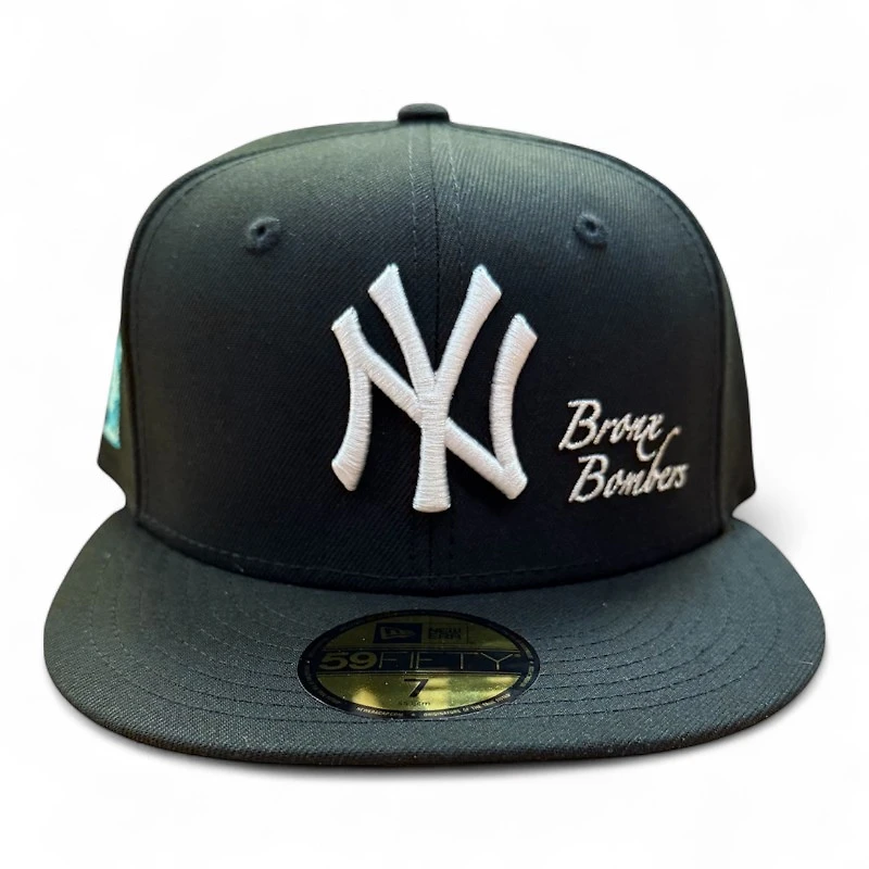 New York Yankees Black Bronx Bombers Liberty Statue Patch Gray UV Era 59FIFTY Fitted Hat