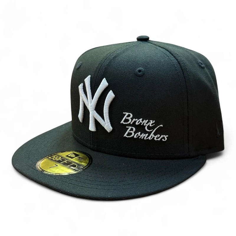 New York Yankees Black Bronx Bombers Liberty Statue Patch Gray UV Era 59FIFTY Fitted Hat