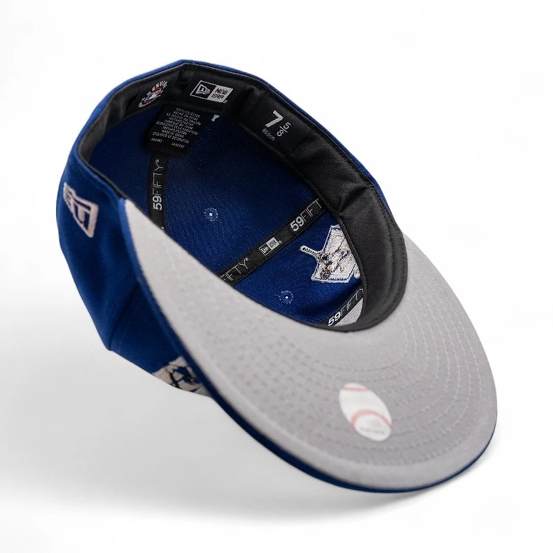 Los Angeles Dodgers Dark Royal Leon the Lab Ohtani 50-50 Patch Grey UV New Era 59FIFTY Fitted Hat