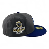 Los Angeles Dodgers Graphite and Royal Blue "WS24 Collection" Gray UV New Era 59FIFTY Fitted Hat