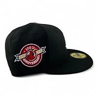 St. Louis Cardinals Black and White "TV Collection" Kelly Green UV New Era 59FIFTY Fitted Hat