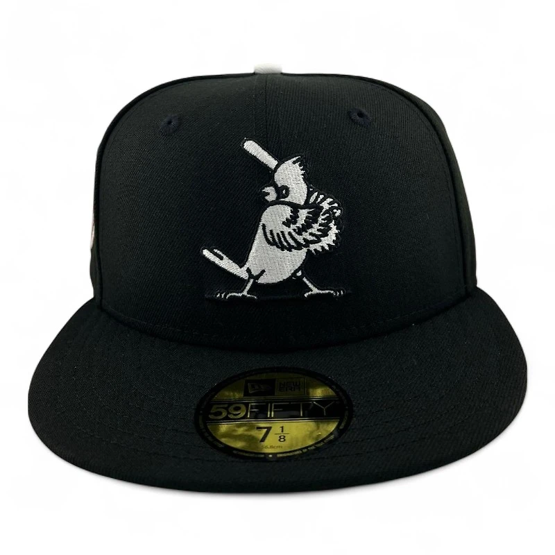St. Louis Cardinals Black and White "TV Collection" Kelly Green UV New Era 59FIFTY Fitted Hat