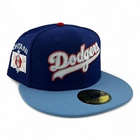 Los Angeles Dodgers Script Royal Blue and Light "SHO-Time Collection" Green UV New Era 59FIFTY Fitted Hat