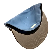 Los Angeles Dodgers Sky Blue and Walnut Brown 60th Anniversary Patch Gray UV New Era 59FIFTY Fitted Hat