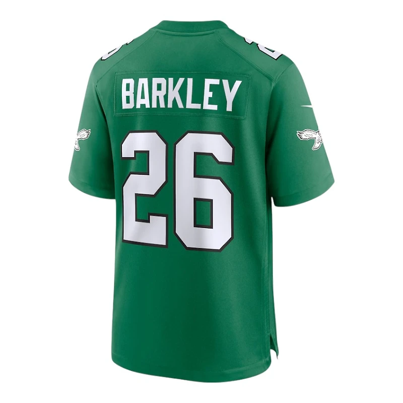 Philadelphia Eagles Saquon Barkley Kelly Green Alternate Nike Game Jersey