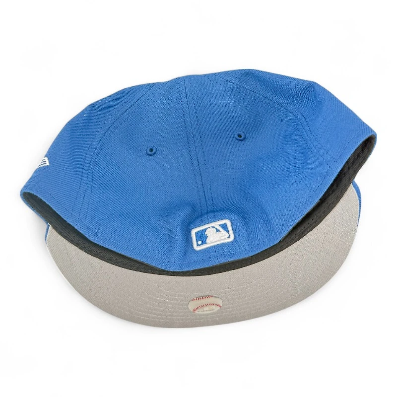 Los Angeles Dodgers Indigo Blue Plain Jane Gray UV 59FIFTY Fitted Hat
