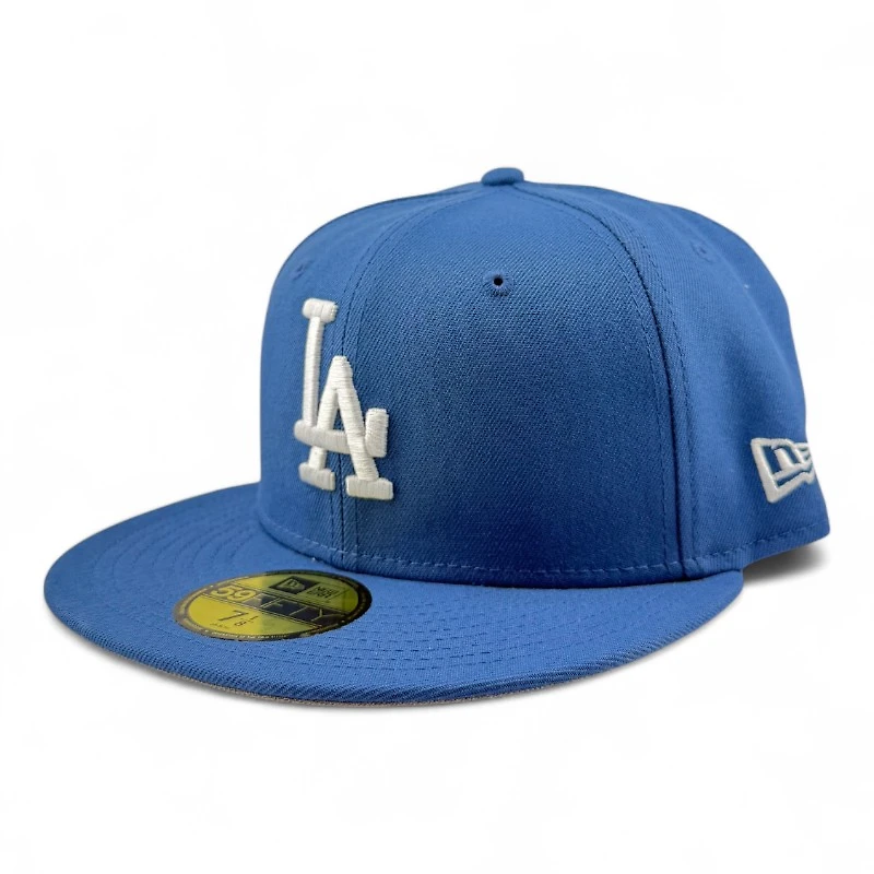 Los Angeles Dodgers Indigo Blue Plain Jane Gray UV 59FIFTY Fitted Hat