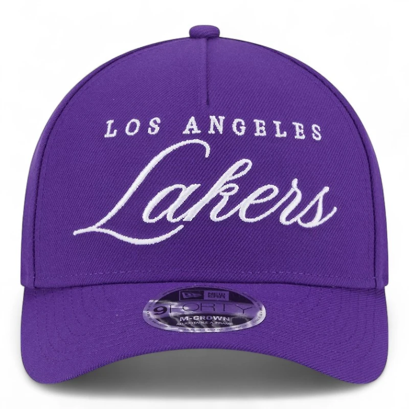 Los Angeles Lakers Purple 2025 NBA Draft New Era 9FORTY M-Crown Adjustable Hat