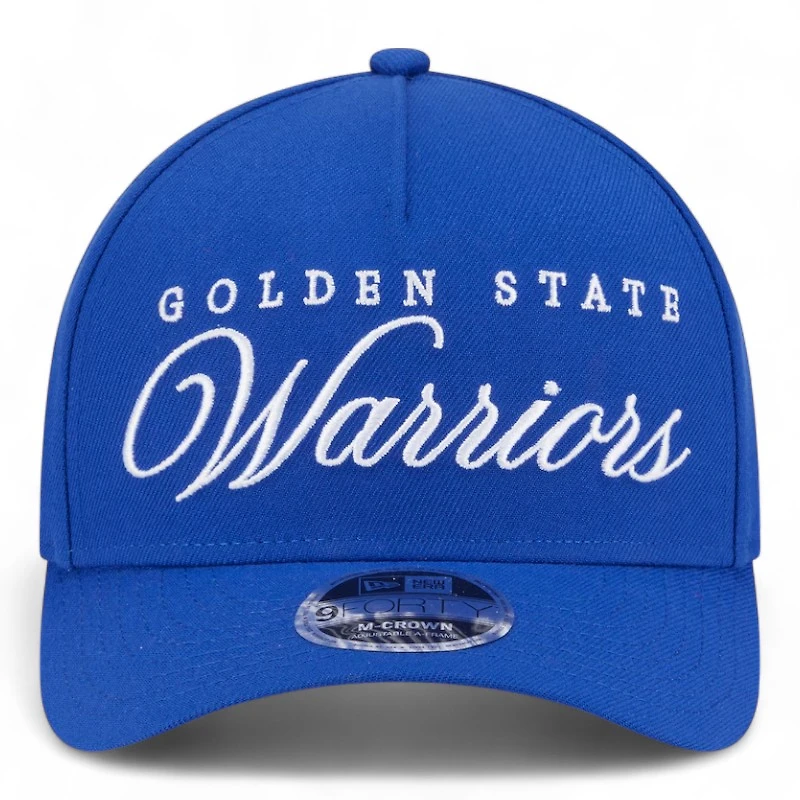 Golden State Warriors Royal Blue 2025 NBA Draft New Era 9FORTY M-Crown Adjustable Hat