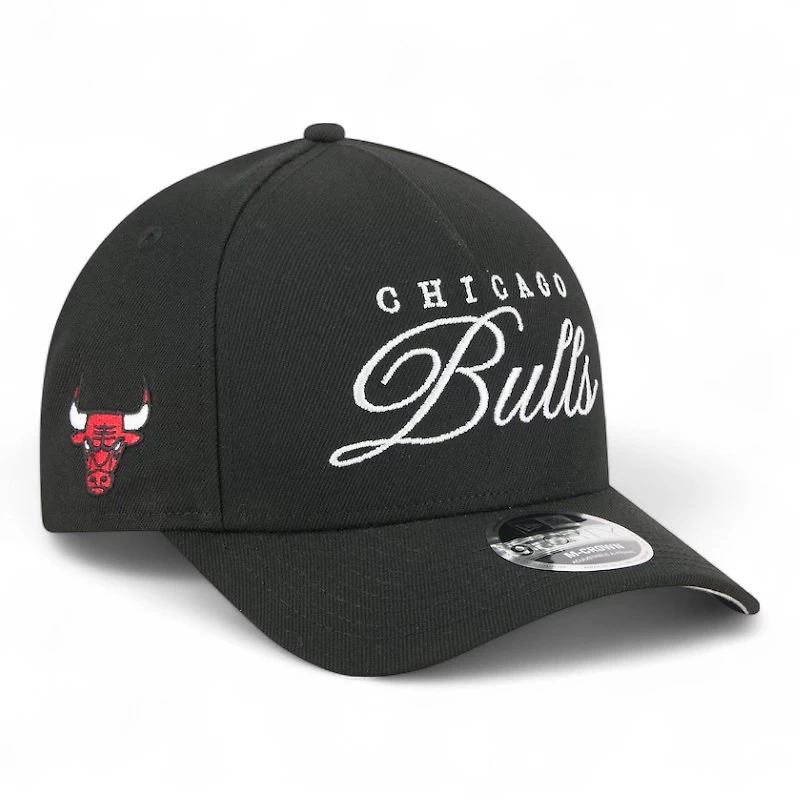 Chicago Bulls Black 2025 NBA Draft New Era 9FORTY M-Crown Adjustable Hat