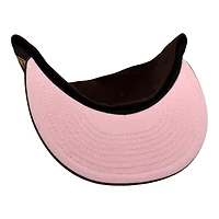 Texas Rangers Burnt Wood and Walnut 2024 All Star Game Patch Pink UV New Era 59FIFTY Fitted Hat