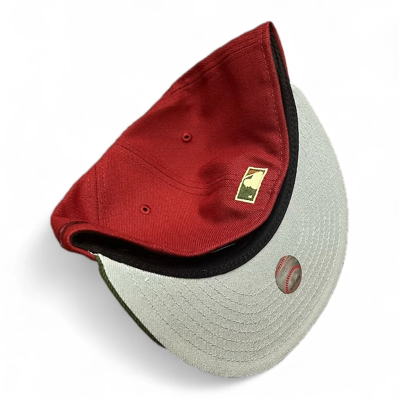 Seattle Mariners Brick Red and Green 30th Anniversary Patch Gray UV New Era 59FIFTY Fitted Hat