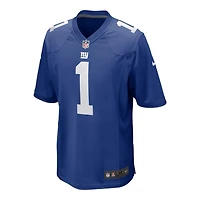 New York Giants Malik Nabers Nike Royal Blue Game Jersey