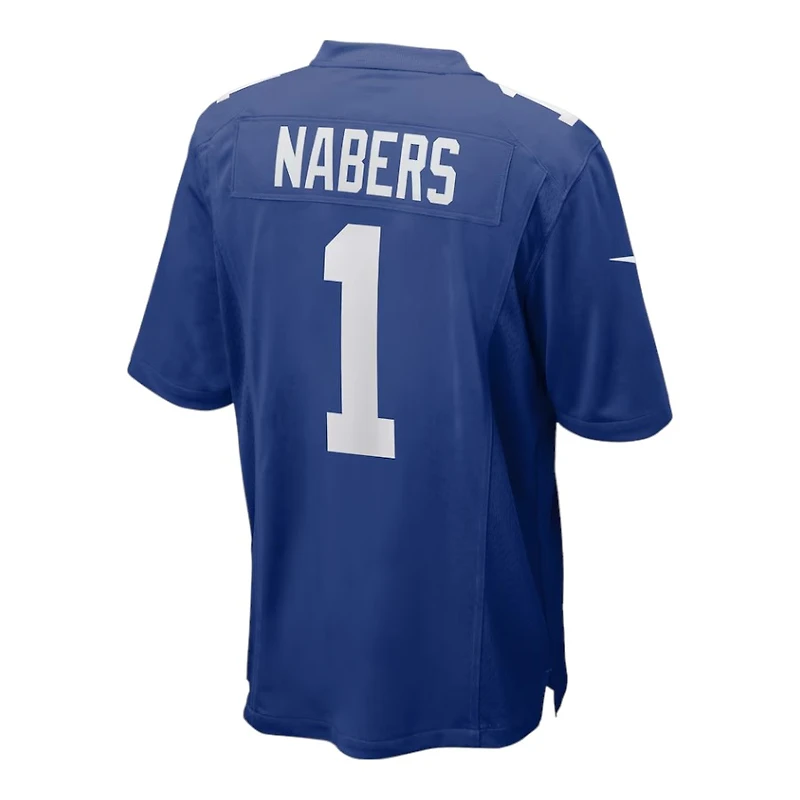 New York Giants Malik Nabers Nike Royal Blue Game Jersey