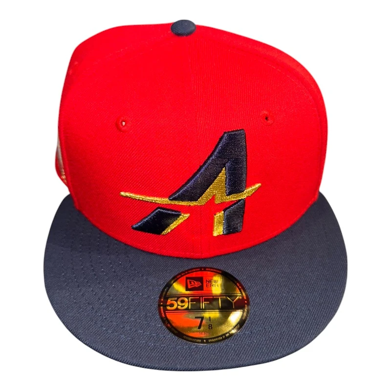 Houston Astros Red and Navy City Connect USA Flag Patch UV New Era 59FIFTY Fitted Hat