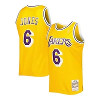 Los Angeles Lakers Eddie Jones Mitchell & Ness 1996-1997 Hardwood Classics Swingman Player Gold Jersey
