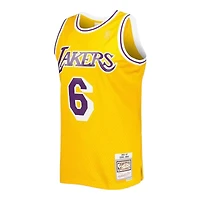 Los Angeles Lakers Eddie Jones Mitchell & Ness 1996-1997 Hardwood Classics Swingman Player Gold Jersey
