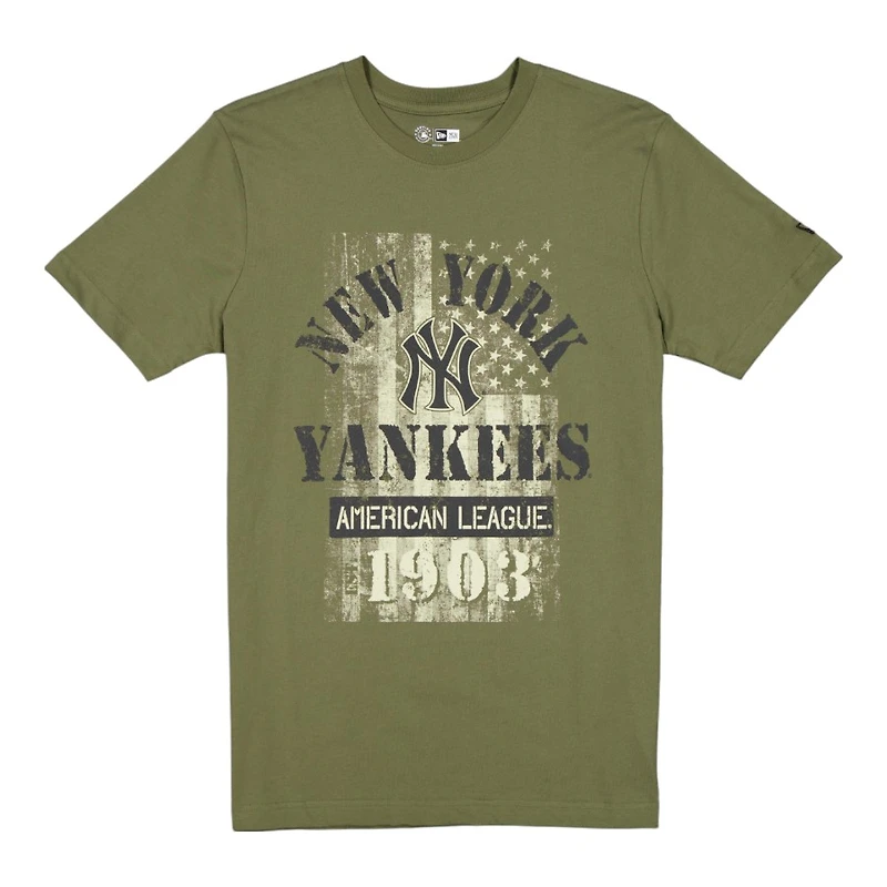 New York Yankees Army Green 2025 Armed Forces Era T-Shirt