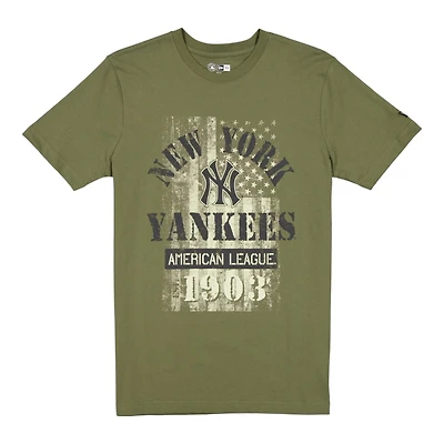 New York Yankees Army Green 2025 Armed Forces Era T-Shirt